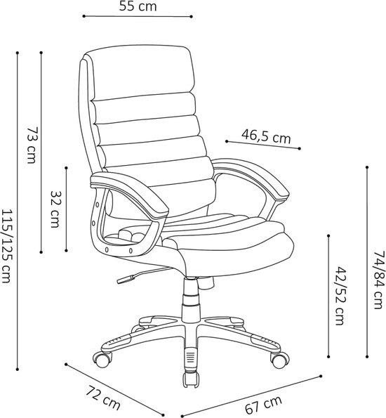 Bureaustoel Kennedy 9735-3