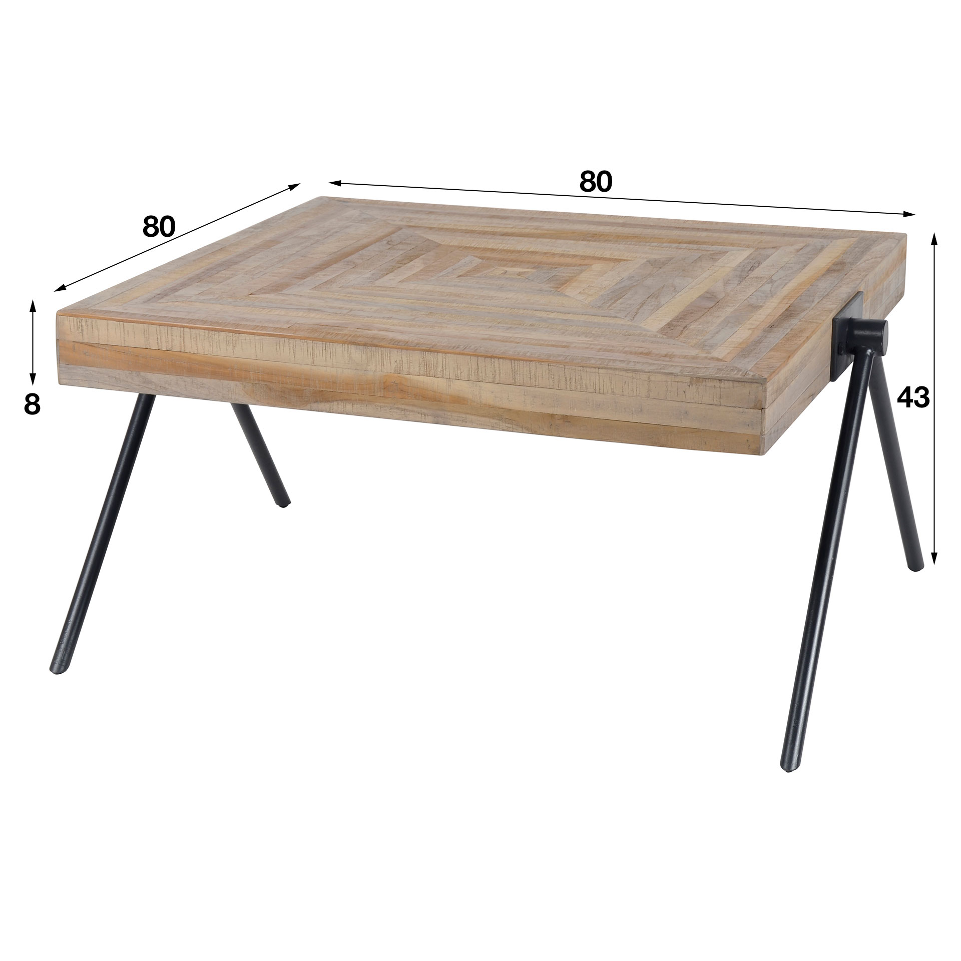 Salontafel Teca Balance 80