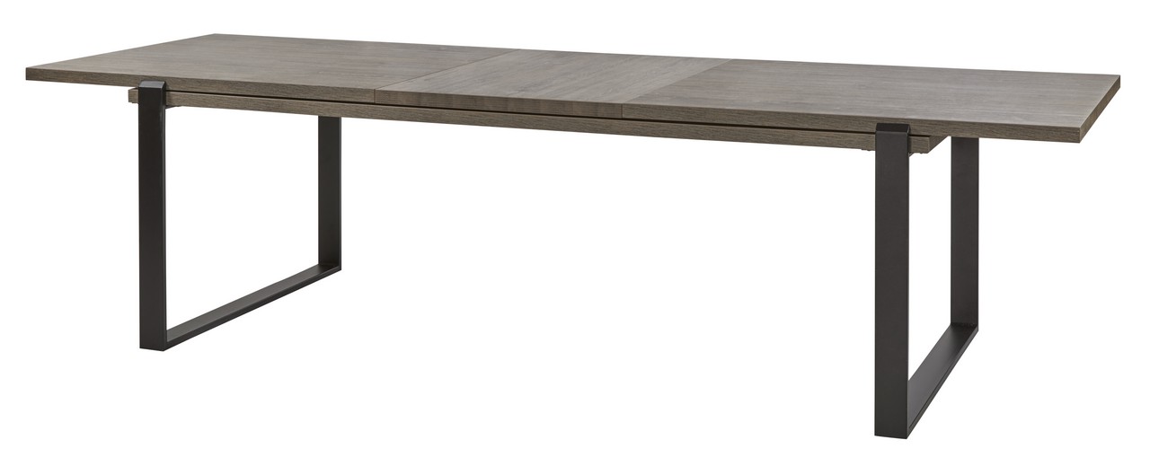 Tafel 190 met U poten verlengbaar 184/224