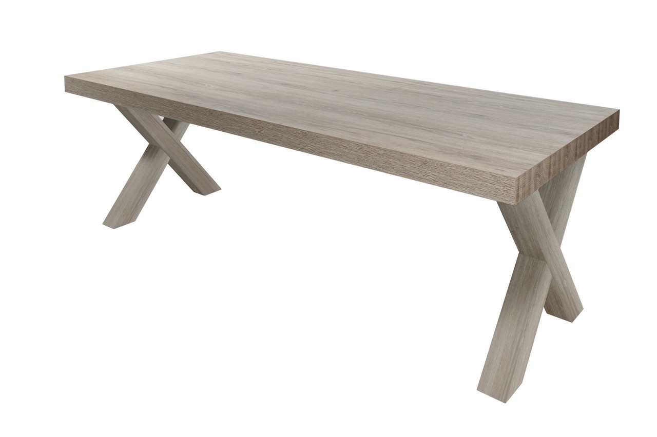 Tafel 190 met X poten